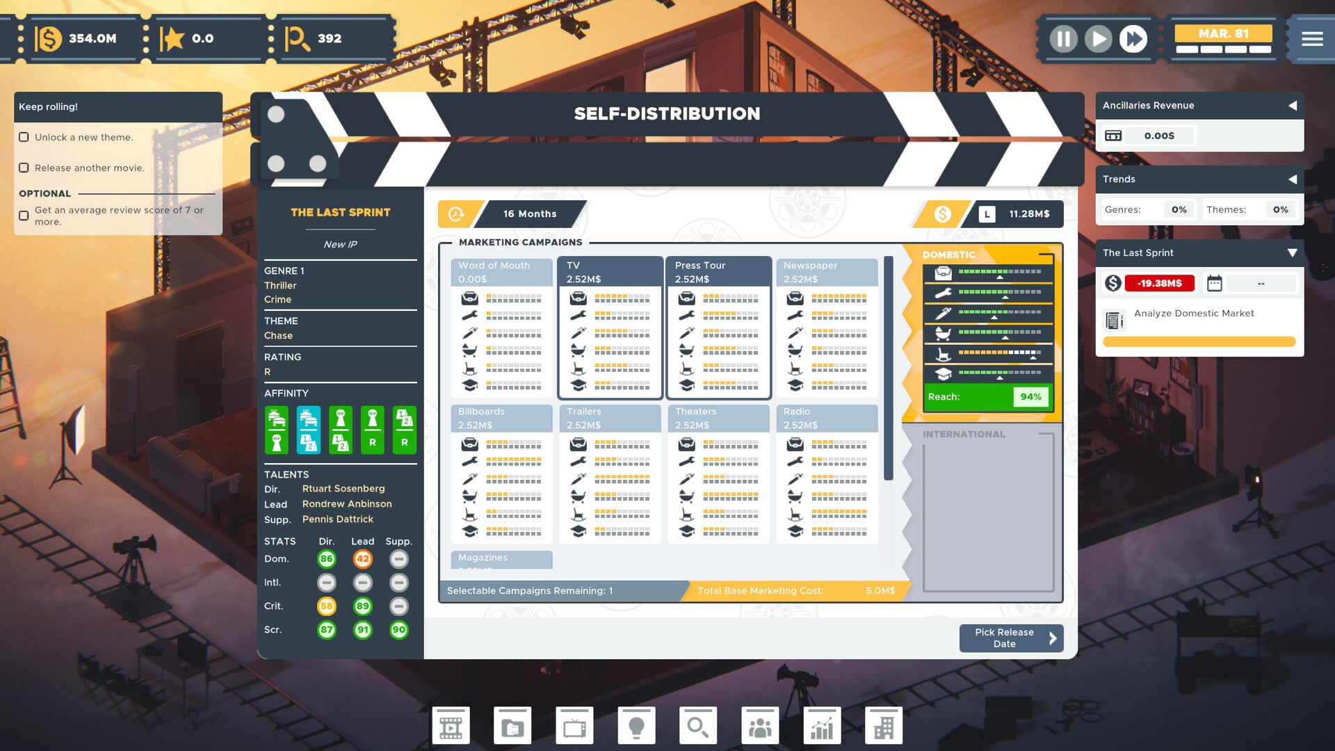 The Executive - Movie Industry Tycoon PC