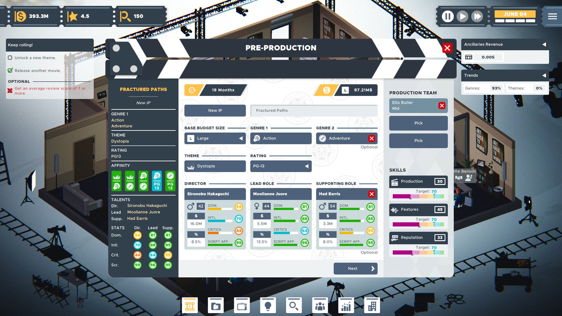The Executive - Movie Industry Tycoon PC